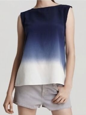 Marc Jacobs Ombre Silk Sleeveless Top